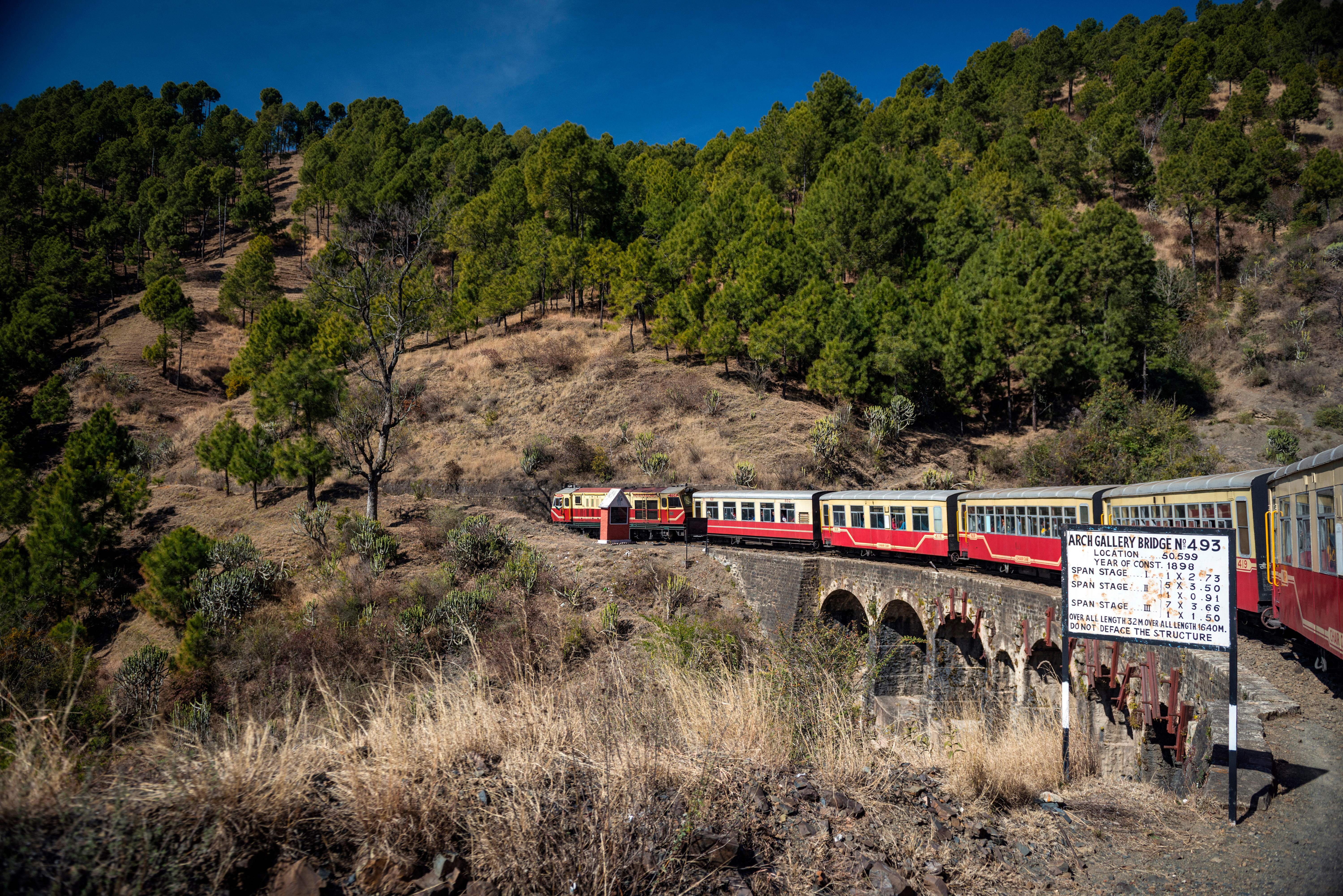 Toy train ride from Kalka to Shimla